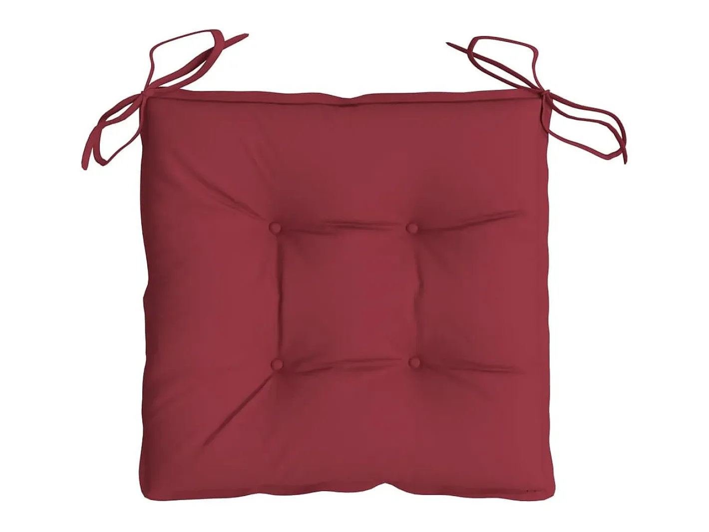Clicnbuy Cojines de palets de jardín 2 unidades Oxford tinto 50x50x7 cm Rojo