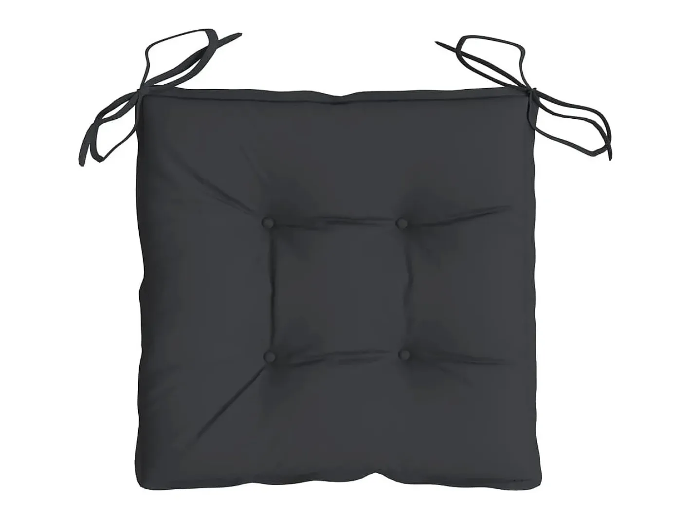 New Clicnbuy Cojines de palets de jardín 4 unidades tela Oxford 50x50x7 cm Negro