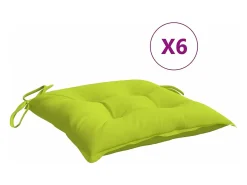 Clicnbuy Cojines de palets de jardín 6 unidades tela Oxford 50x50x7 cm Verde Online
