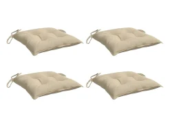 Clicnbuy Cojines de palets de jardín 4 unidades tela Oxford 50x50x7 cm Beige Clearance