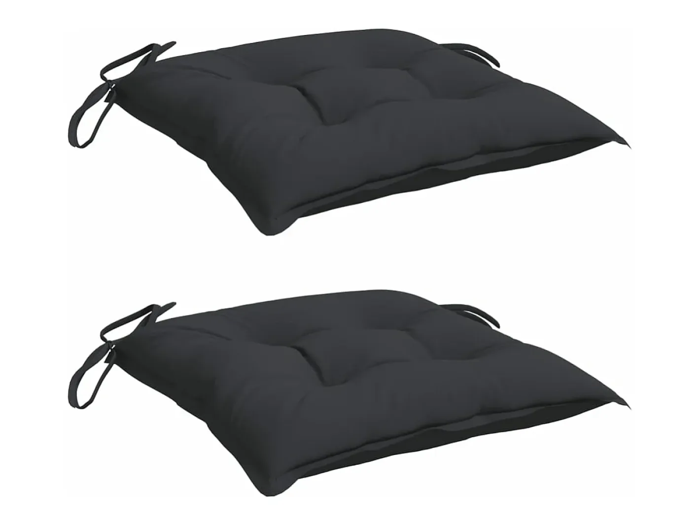 Cojines de palets de jardín 2 uds tela Oxford 50x50x7 cm ES108390 Negro Sale