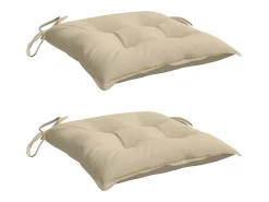 Clicnbuy Cojines de palets de jardín 2 unidades tela Oxford 50x50x7 cm Beige Outlet