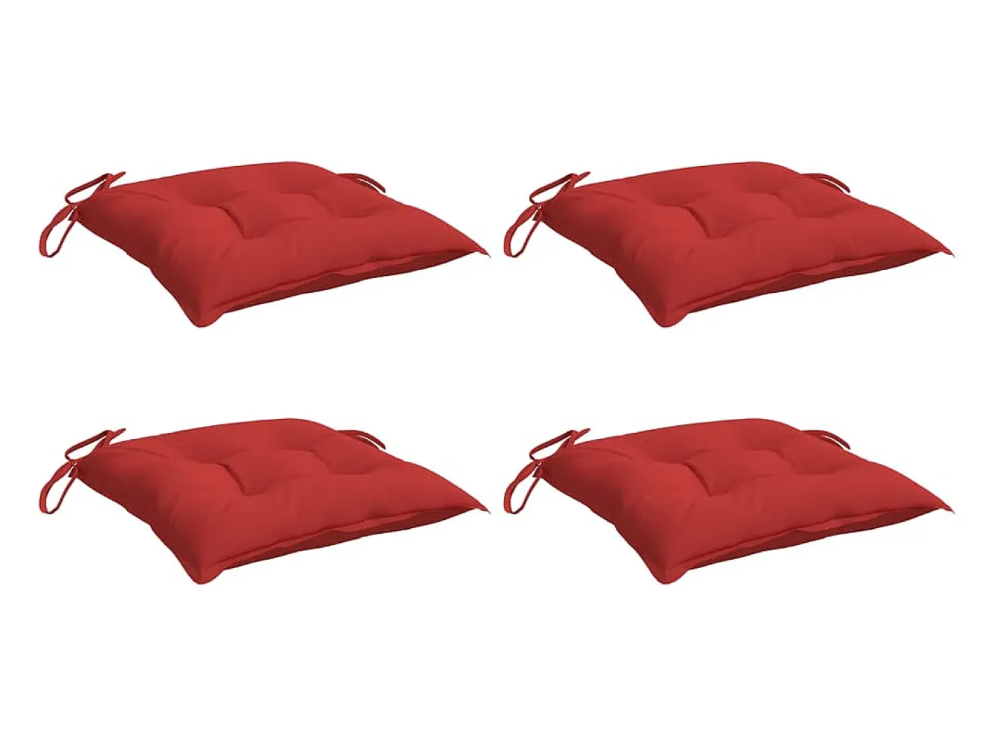 Best Clicnbuy Cojines de palets de jardín 4 unidades tela Oxford 50x50x7 cm Rojo
