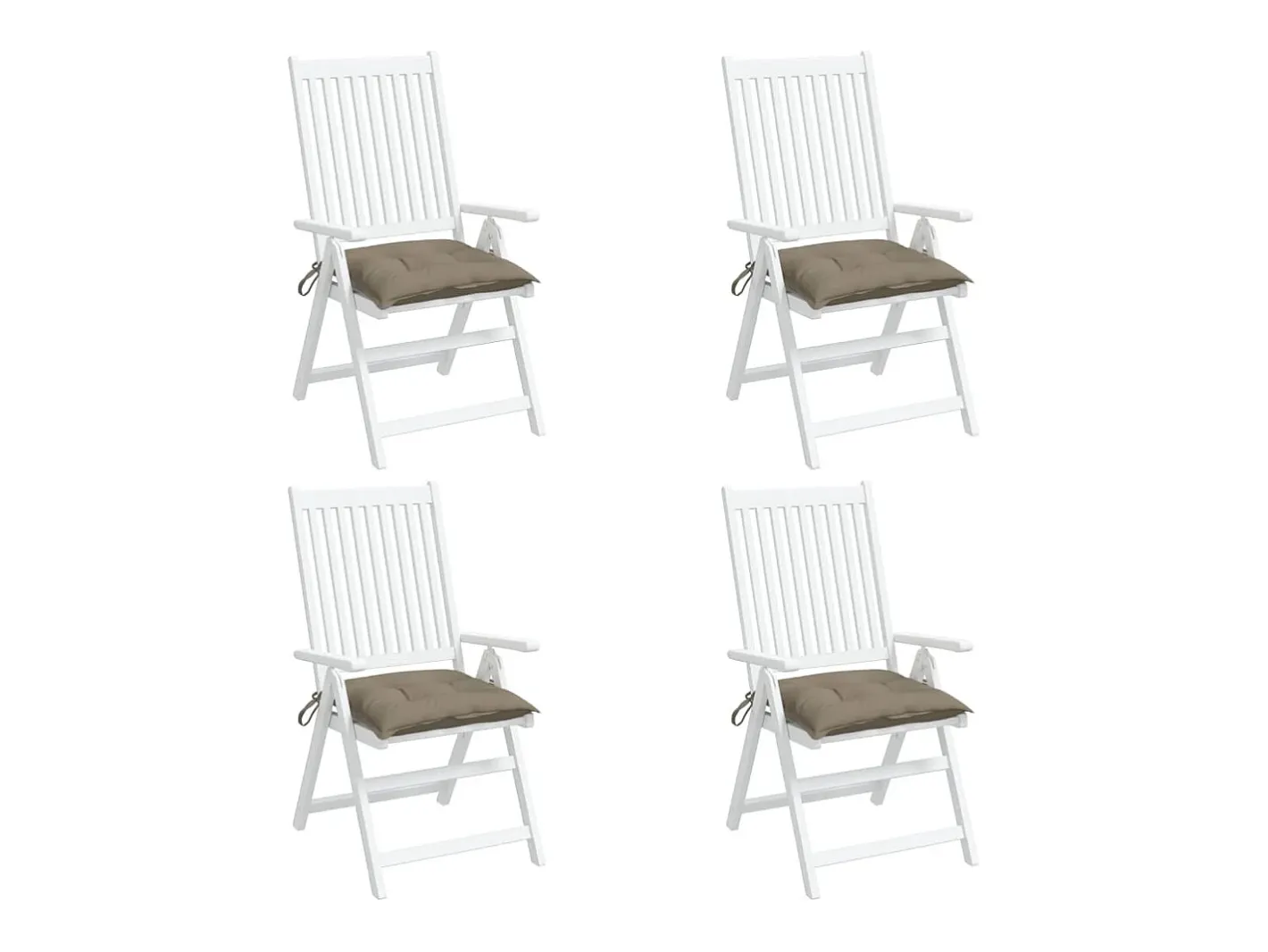 Discount Clicnbuy Cojines de palets de jardín 4 unidades tela Oxford taupé 50x50x7 cm Topo