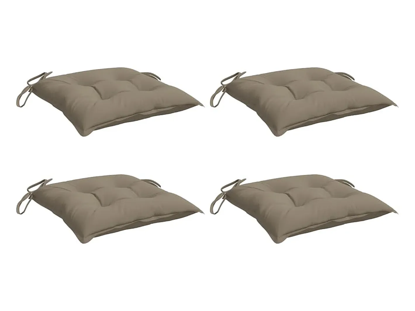 Discount Clicnbuy Cojines de palets de jardín 4 unidades tela Oxford taupé 50x50x7 cm Topo