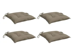 Outlet Cojines de palets de jardín 4 uds tela Oxford taupé 50x50x7 cm ES360165 Topo