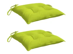 Clicnbuy Ropa De Casa-Cojines de palets de jardín 2 unidades tela Oxford 50x50x7 cm Verde