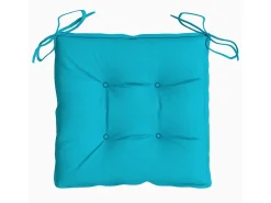 New Clicnbuy Cojines de silla 6 unidades tela Oxford turquesa 50x50x7 cm Azul turquesa