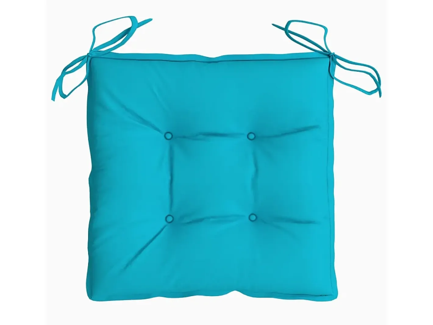 New Clicnbuy Cojines de silla 6 unidades tela Oxford turquesa 50x50x7 cm Azul turquesa