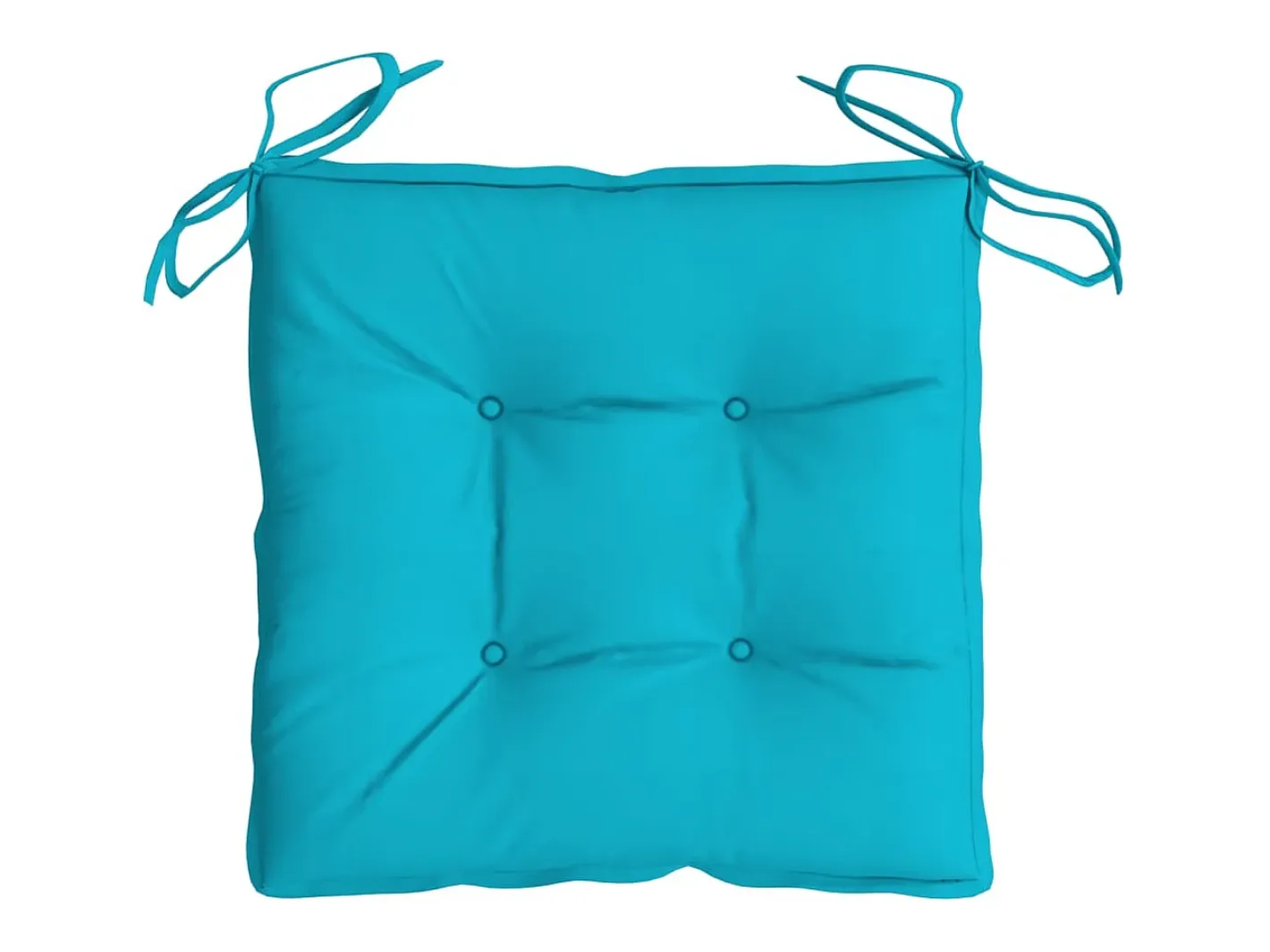 Clicnbuy Cojines de silla 4 unidades tela Oxford turquesa 50x50x7 cm Azul turquesa New