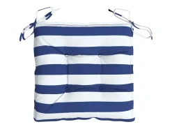 Clicnbuy Cojines de silla 4 unidades tela Oxford rayas azul blanco 50x50x7 cm Multicolor Discount