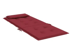 Clicnbuy Cojines de silla con respaldo alto 2 unidades tela Oxford tinto Rojo Hot