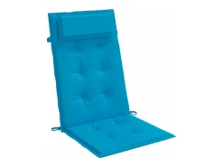Discount Clicnbuy Cojines de silla con respaldo alto 2 unidades tela Oxford claro Azul