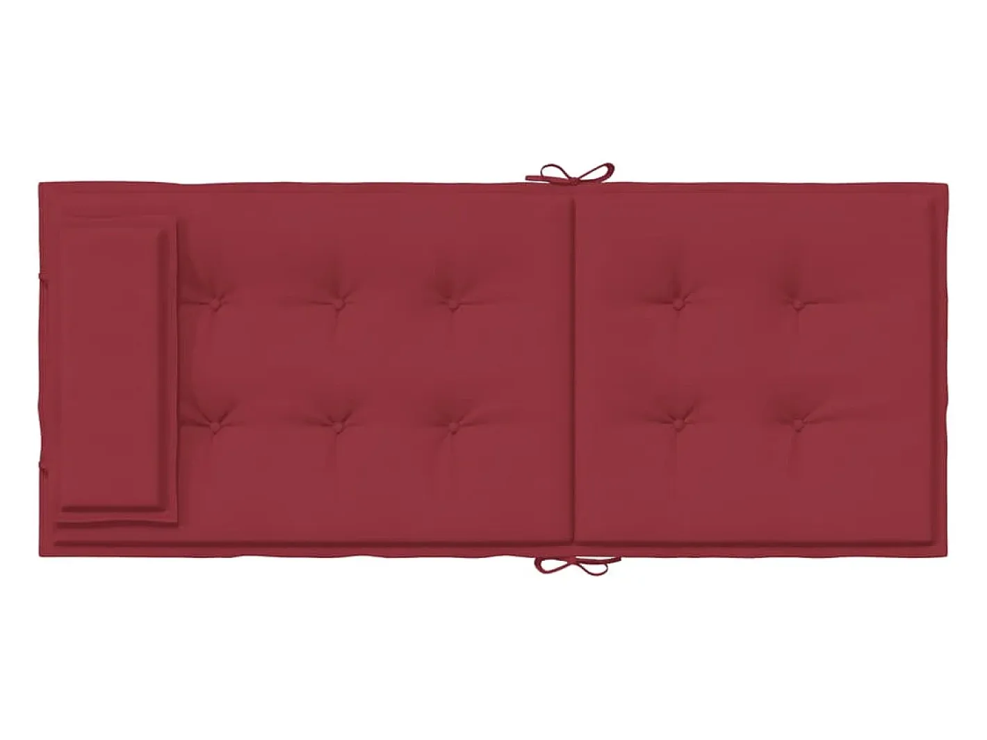 Clicnbuy Ropa De Casa-Cojines de silla con respaldo alto 6 unidades tela Oxford tinto Rojo