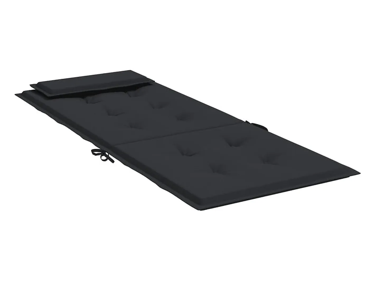 Best Clicnbuy Cojines de silla con respaldo alto 4 unidades tela Oxford Negro