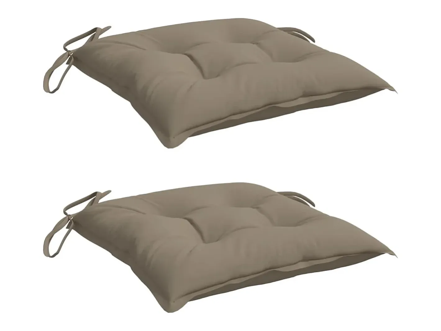 Discount Clicnbuy Cojines de silla de jardín 2 unidades tela Oxford taupé 40x40x7 cm Topo