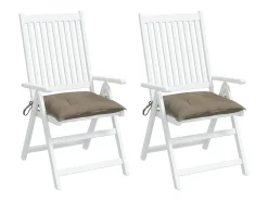 Discount Clicnbuy Cojines de silla de jardín 2 unidades tela Oxford taupé 40x40x7 cm Topo