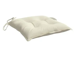 Outlet Clicnbuy Cojines de silla de jardín 4 unidades tela Oxford crema 40x40x7 cm Blanco