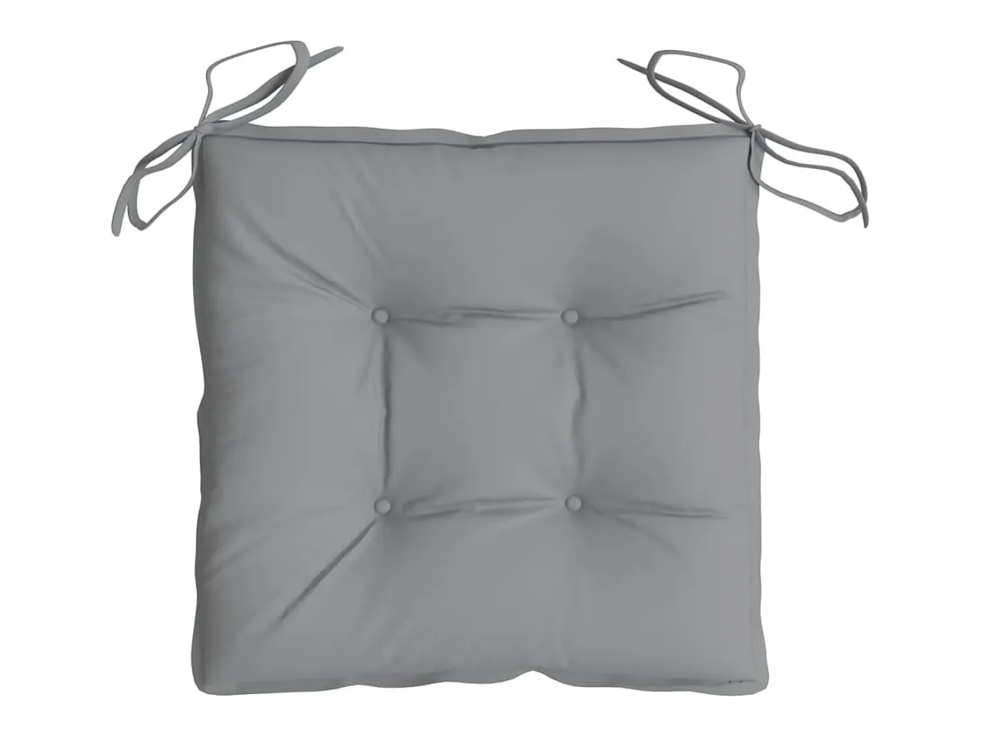 Best Clicnbuy Cojines de silla de jardín 2 unidades tela Oxford 50x50x7 cm Gris