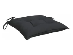 Clicnbuy Cojines de silla de jardín 4 unidades tela Oxford 40x40x7 cm Negro Discount