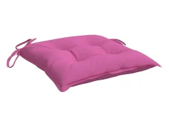 Clicnbuy Ropa De Casa-Cojines de silla de jardín 2 unidades tela Oxford 50x50x7 cm Rosa