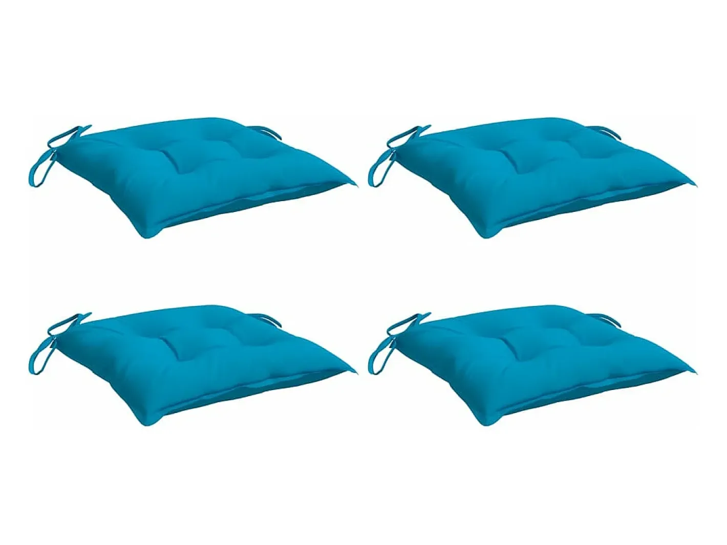 Outlet Clicnbuy Cojines de silla de jardín 4 unidades tela Oxford 50x50x7 cm Azul
