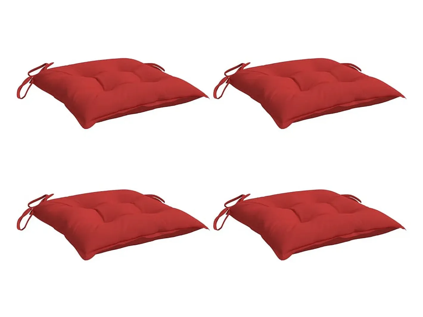 Sale Clicnbuy Cojines de silla de jardín 4 unidades tela Oxford 50x50x7 cm Rojo