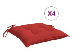 Sale Clicnbuy Cojines de silla de jardín 4 unidades tela Oxford 50x50x7 cm Rojo