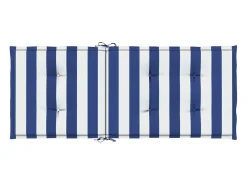 Sale Clicnbuy Cojines de silla de respaldo alto 6 unidades tela rayas azul&blanco Multicolor