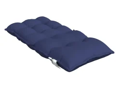 Clicnbuy Ropa De Casa-Cojines de silla de respaldo bajo 2 unidades tela marino Azul