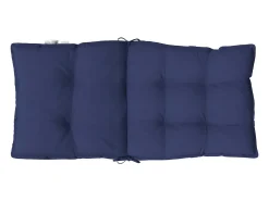 Clicnbuy Ropa De Casa-Cojines de silla de respaldo bajo 2 unidades tela marino Azul