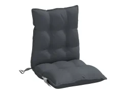Sale Clicnbuy Cojines de silla respaldo bajo 4 unidades tela Oxford Gris antracita