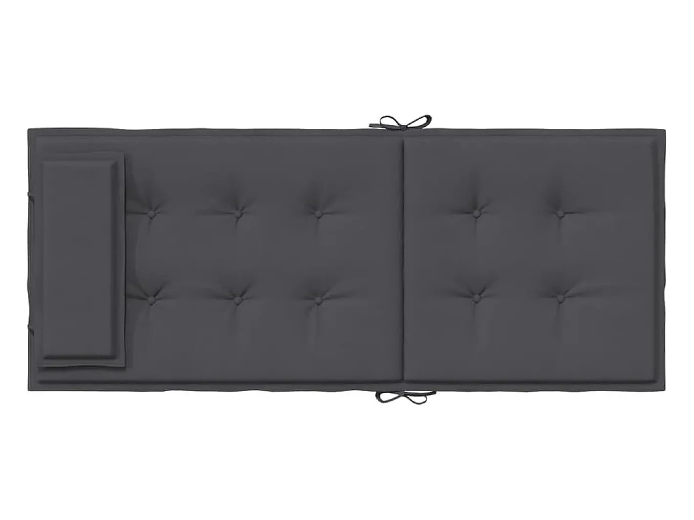 Clicnbuy Cojines de silla respaldo alto 4 unidades tela Oxford Gris antracita