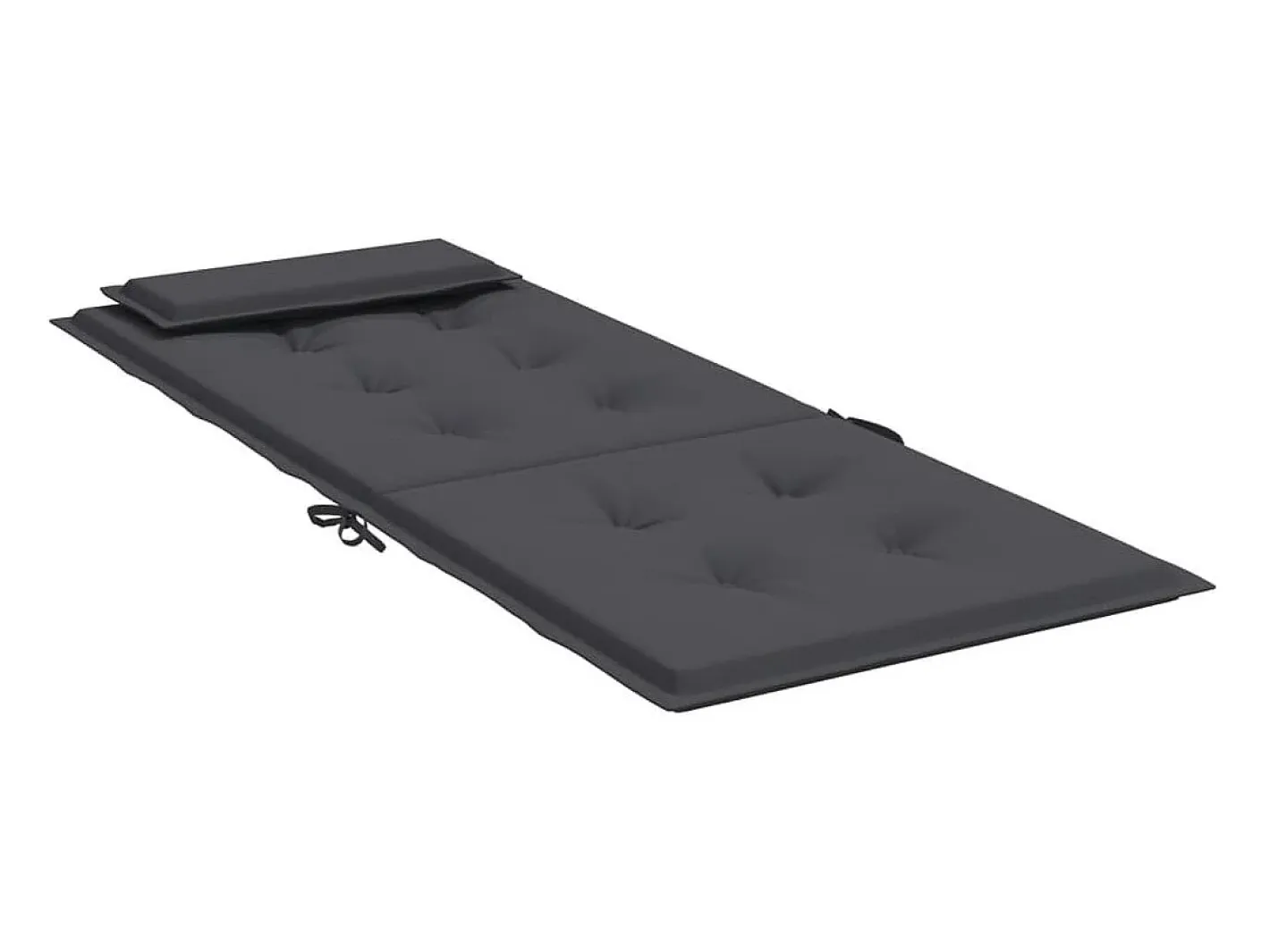 Clicnbuy Cojines de silla respaldo alto 4 unidades tela Oxford Gris antracita