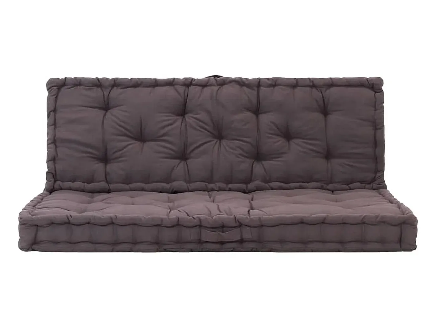 Cojines para muebles de palets 2 unidades algodón antracita ES403378 Gris antracita Hot