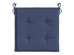 Clicnbuy Cojines para muebles palets 4 unidades tela marino 50x50x3 cm Azul