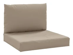 Clicnbuy Cojines para palets 2 unidades tela Oxford gris taupé Topo Best