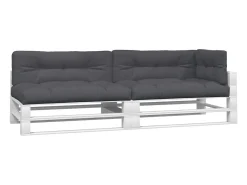 Clicnbuy Ropa De Casa-Cojines para palets 5 unidades tela Gris antracita