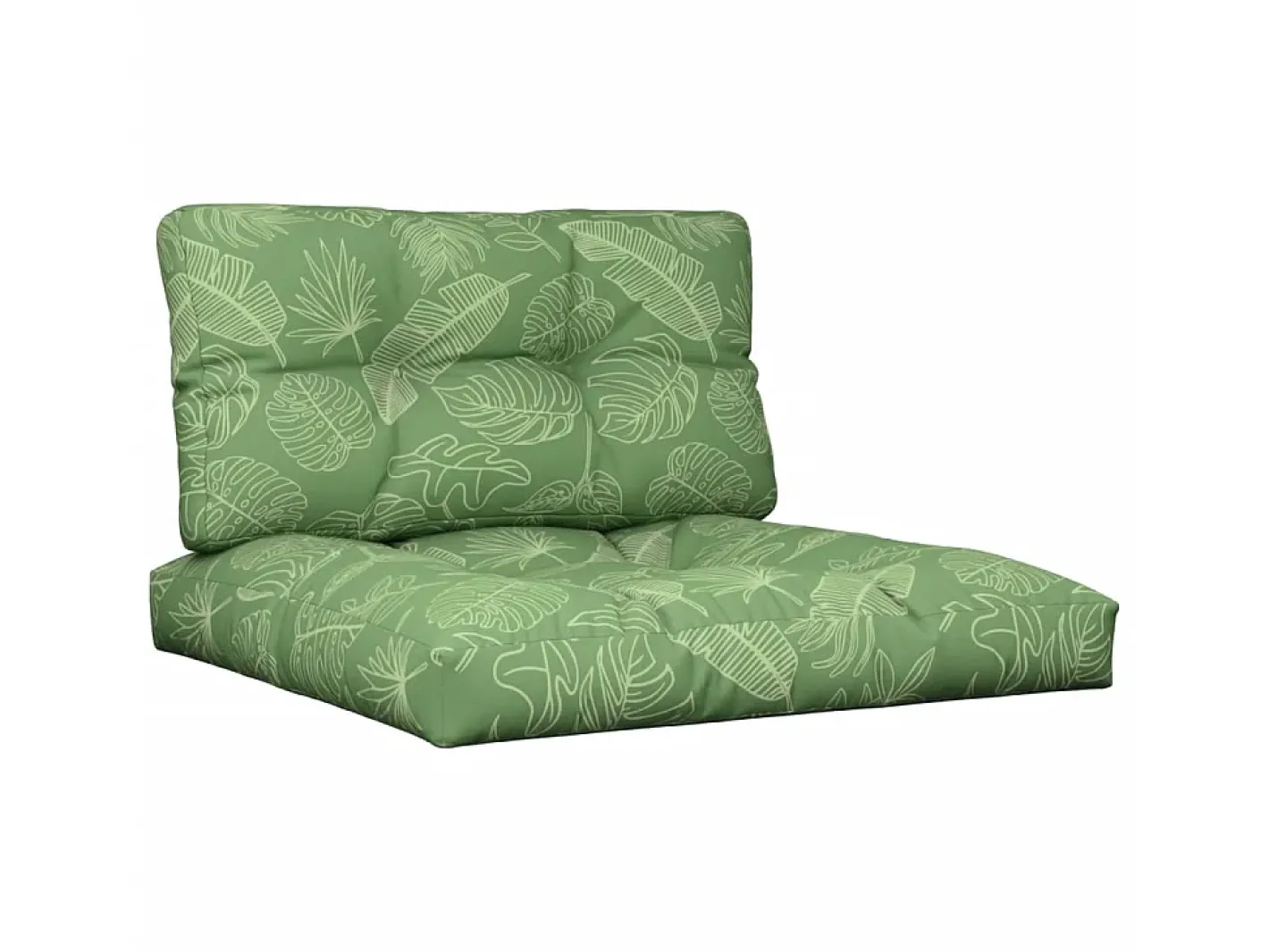 Ropa De Casa-Cojines para palets 2 unidades tela estampado de hojas ES207895 Verde