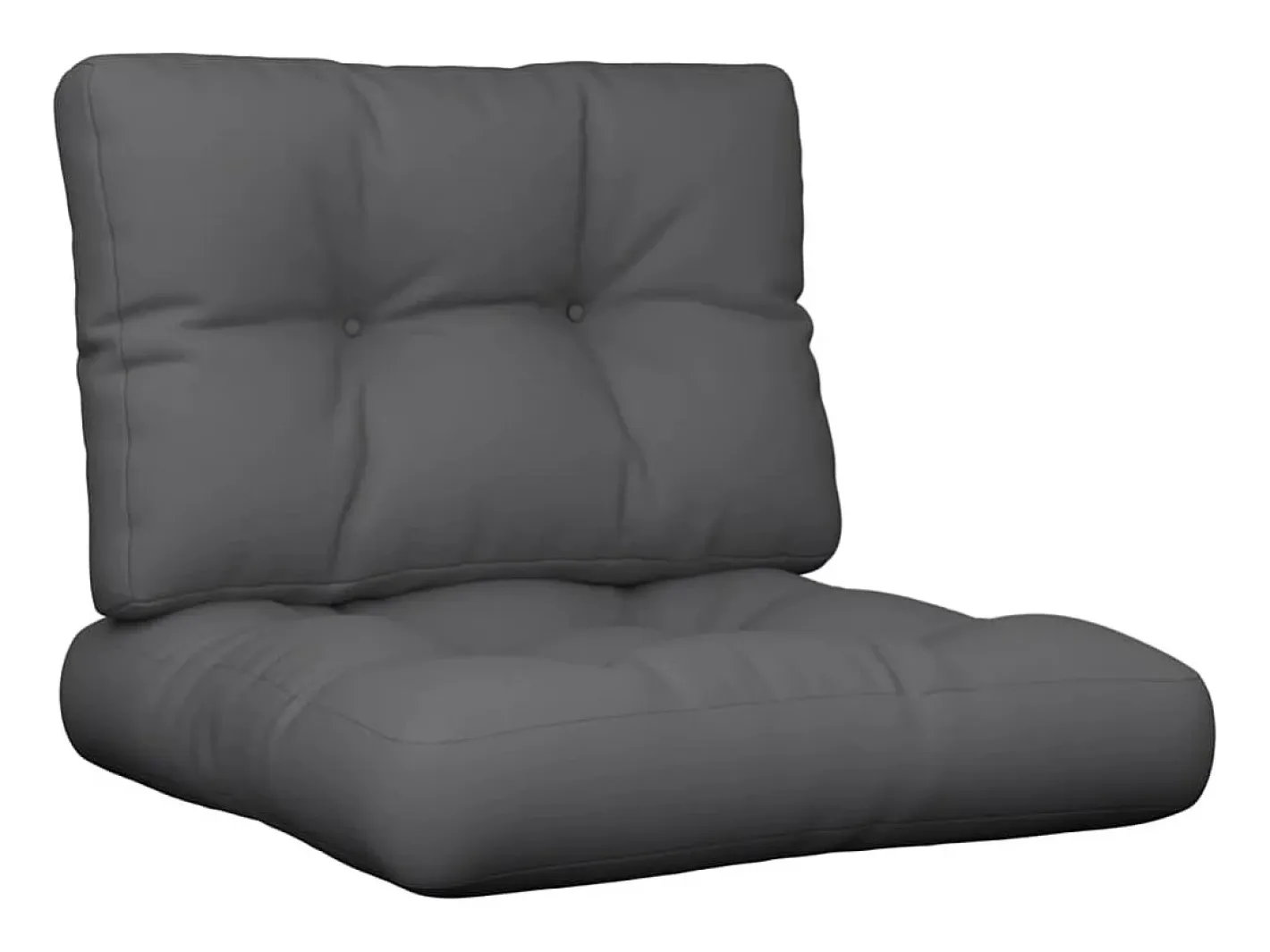 Ropa De Casa-Cojines para palets 2 unidades tela ES669092 Gris antracita