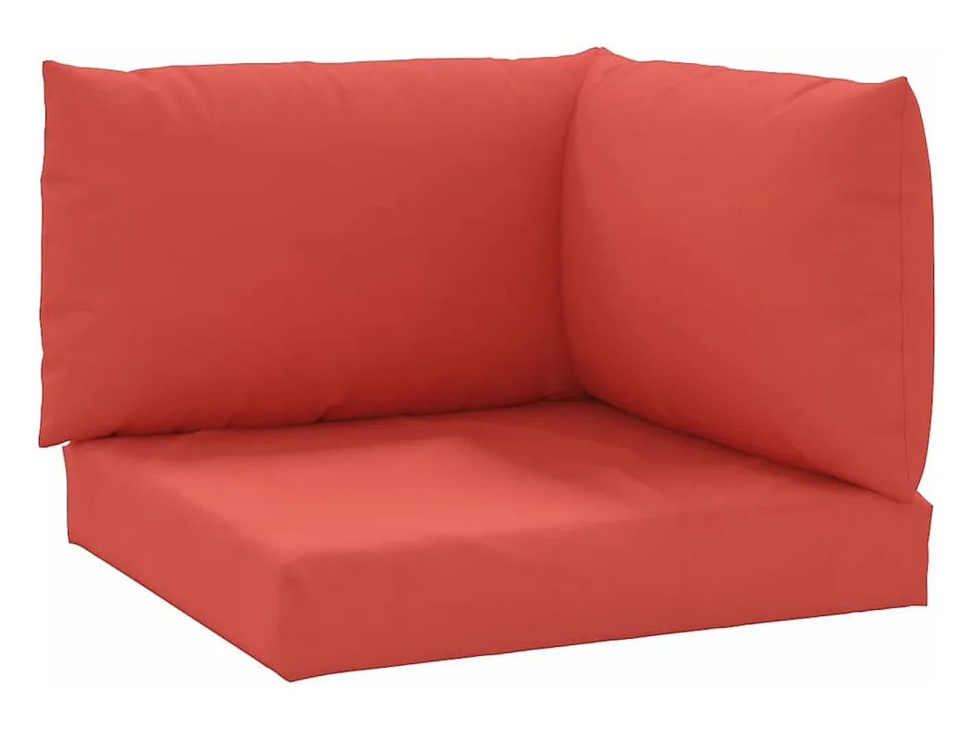 Clicnbuy Ropa De Casa-Cojines para palets 3 unidades tela Oxford Rojo
