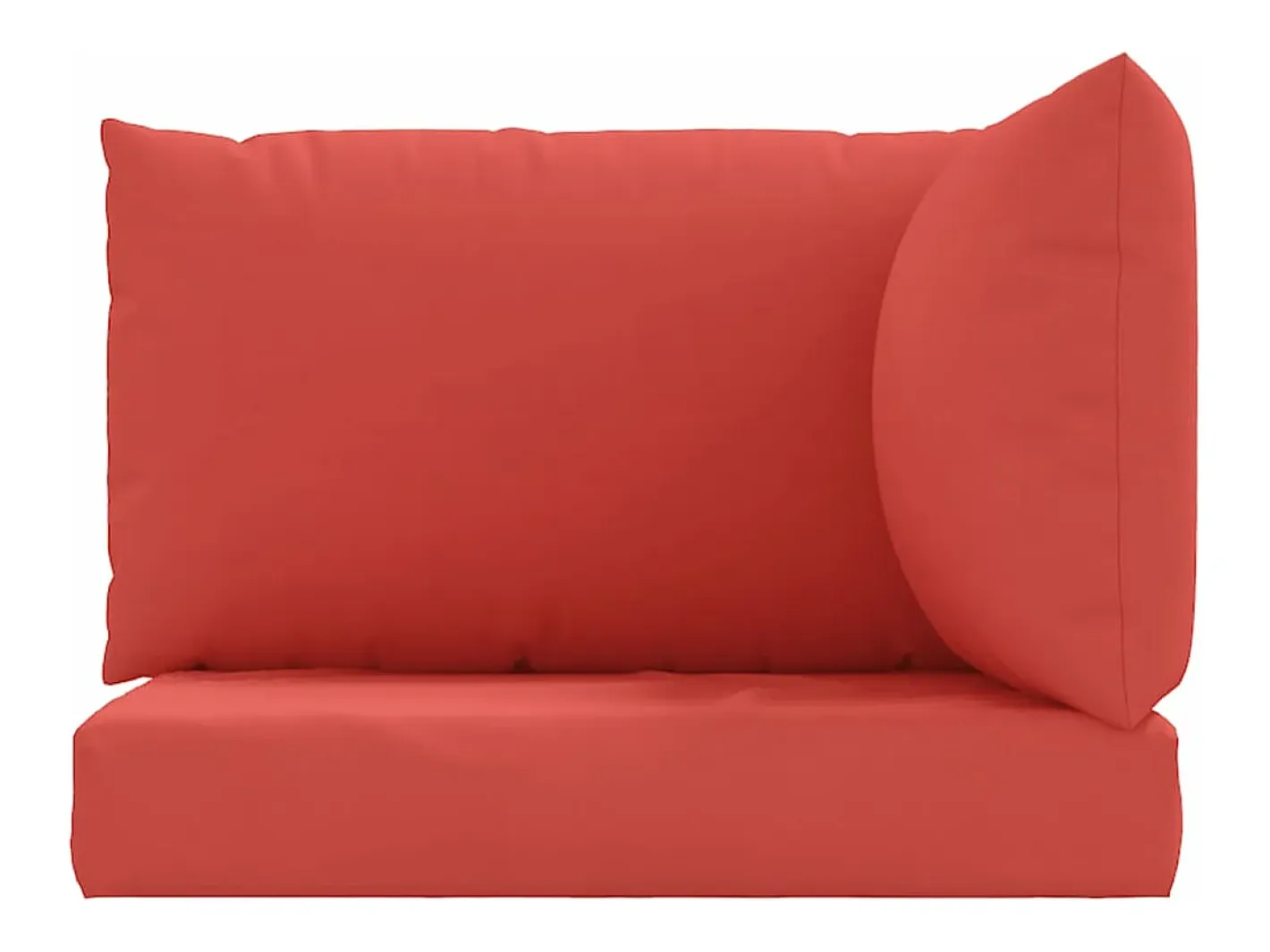 Clicnbuy Ropa De Casa-Cojines para palets 3 unidades tela Oxford Rojo