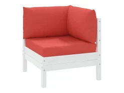 Clicnbuy Ropa De Casa-Cojines para palets 3 unidades tela Oxford Rojo
