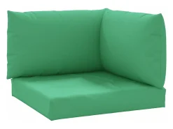 Clicnbuy Ropa De Casa-Cojines para palets 3 unidades tela Oxford Verde