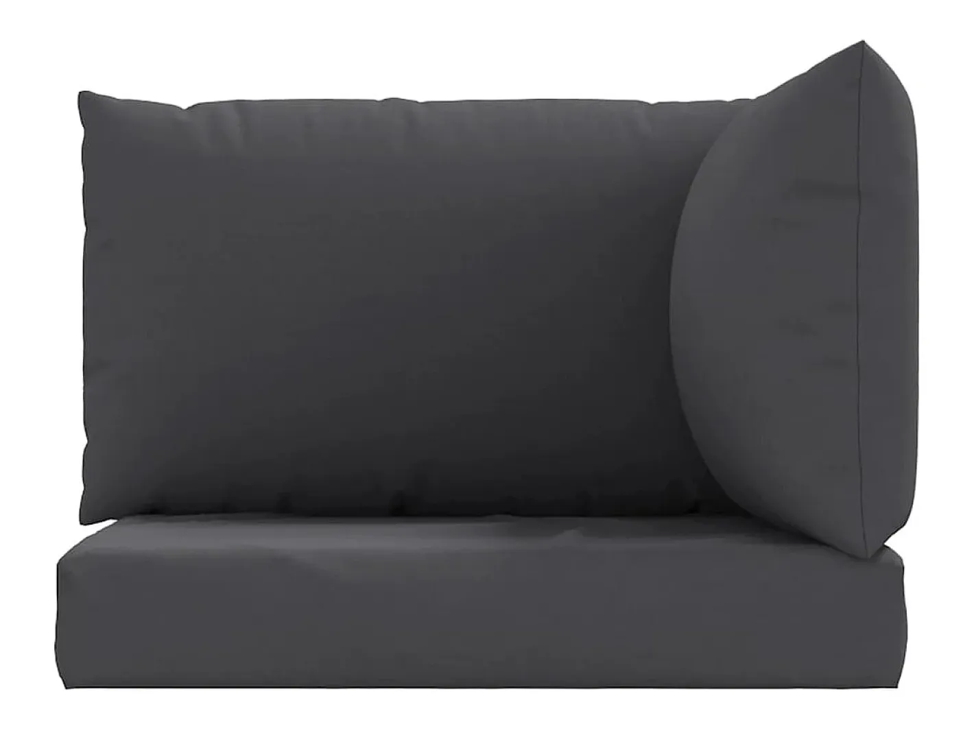 Clicnbuy Cojines para palets 3 unidades tela Oxford Gris antracita