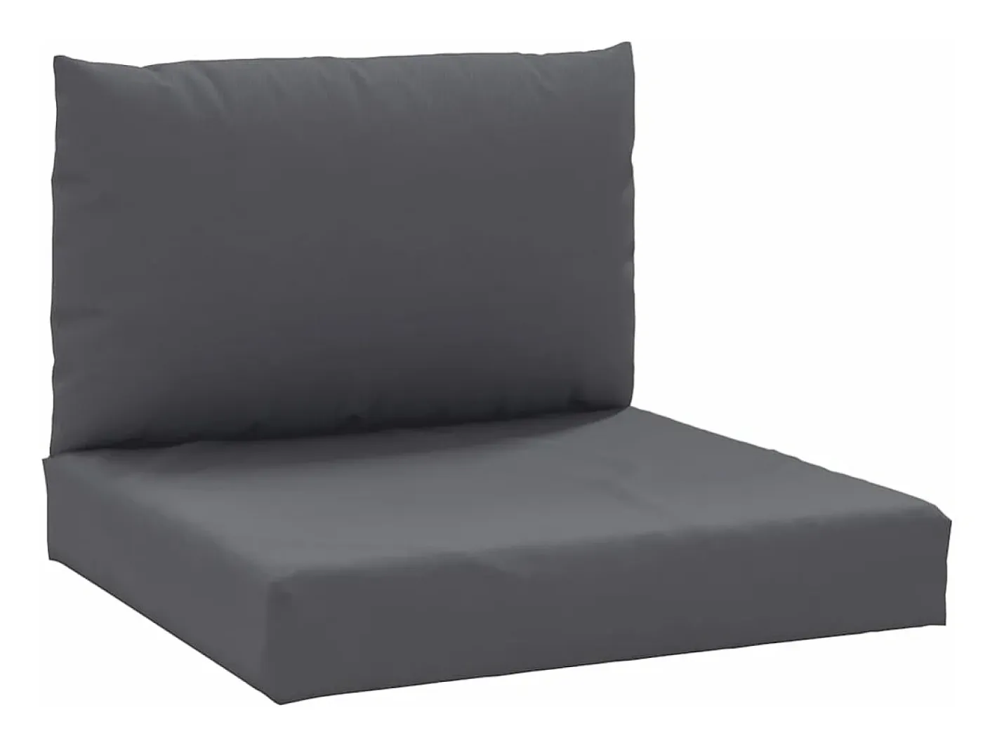 Clicnbuy Ropa De Casa-Cojines para palets 2 unidades tela Gris antracita
