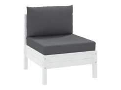 Clicnbuy Ropa De Casa-Cojines para palets 2 unidades tela Gris antracita