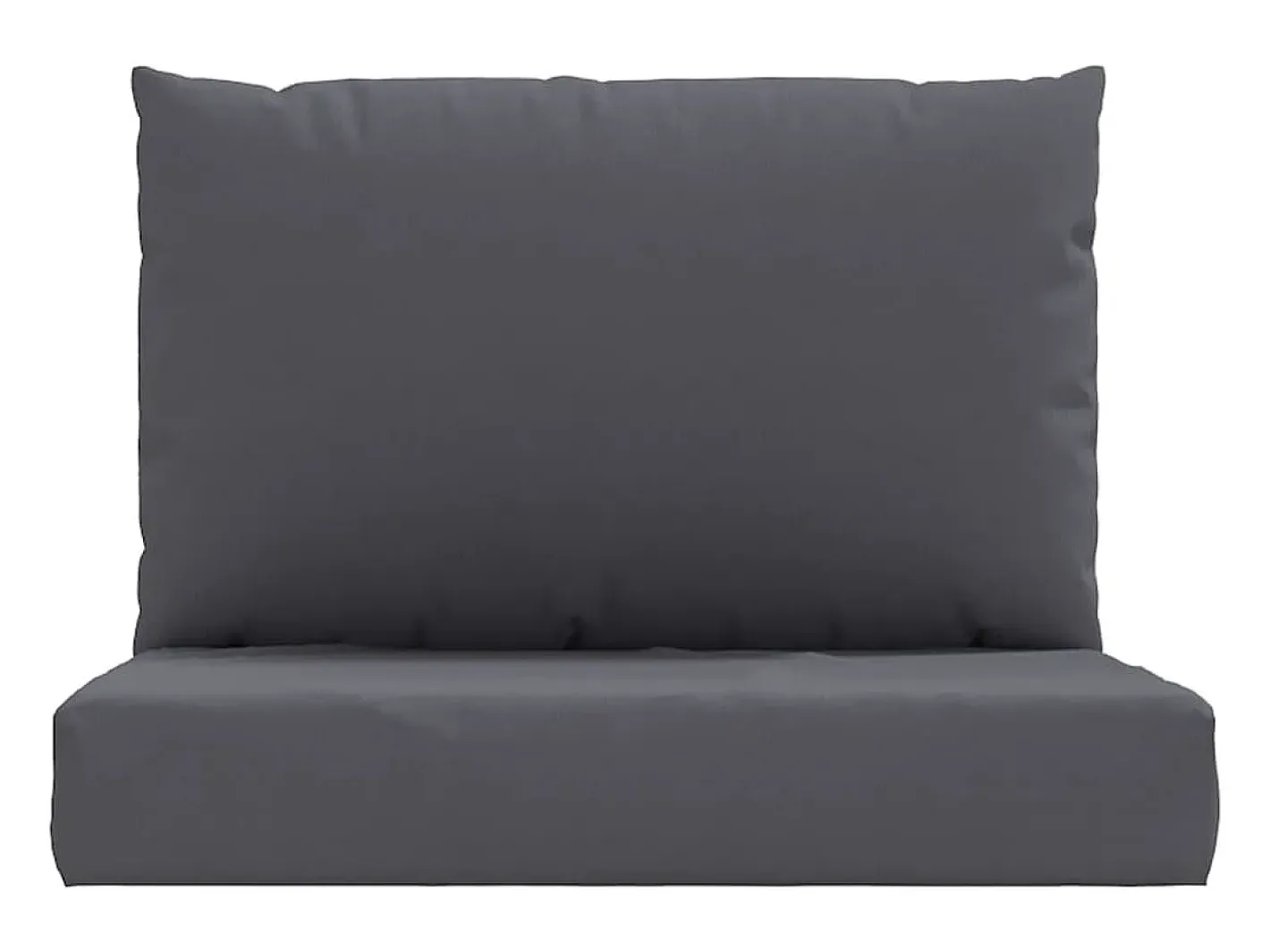 Clicnbuy Ropa De Casa-Cojines para palets 2 unidades tela Gris antracita