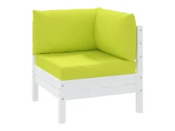Cojines para palets 3 unidades tela Oxford claro ES532215 Verde