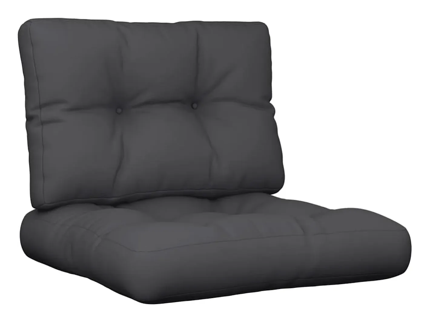 Cojines para palets 2 unidades tela ES570516 Negro New